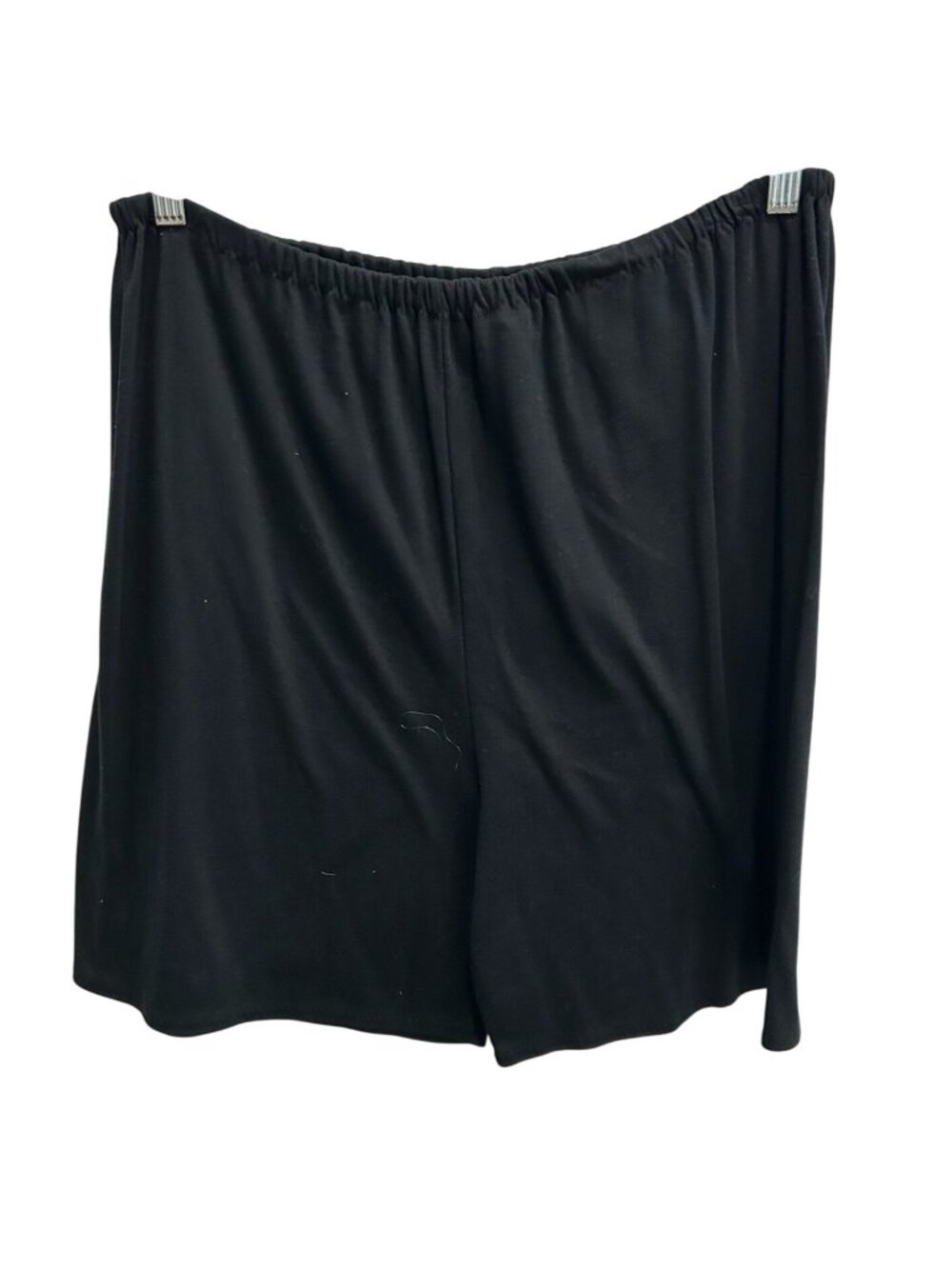 Black Elastic Waist Shorts Free Size Unisex Lightweight Casual Wear Swim Shorts